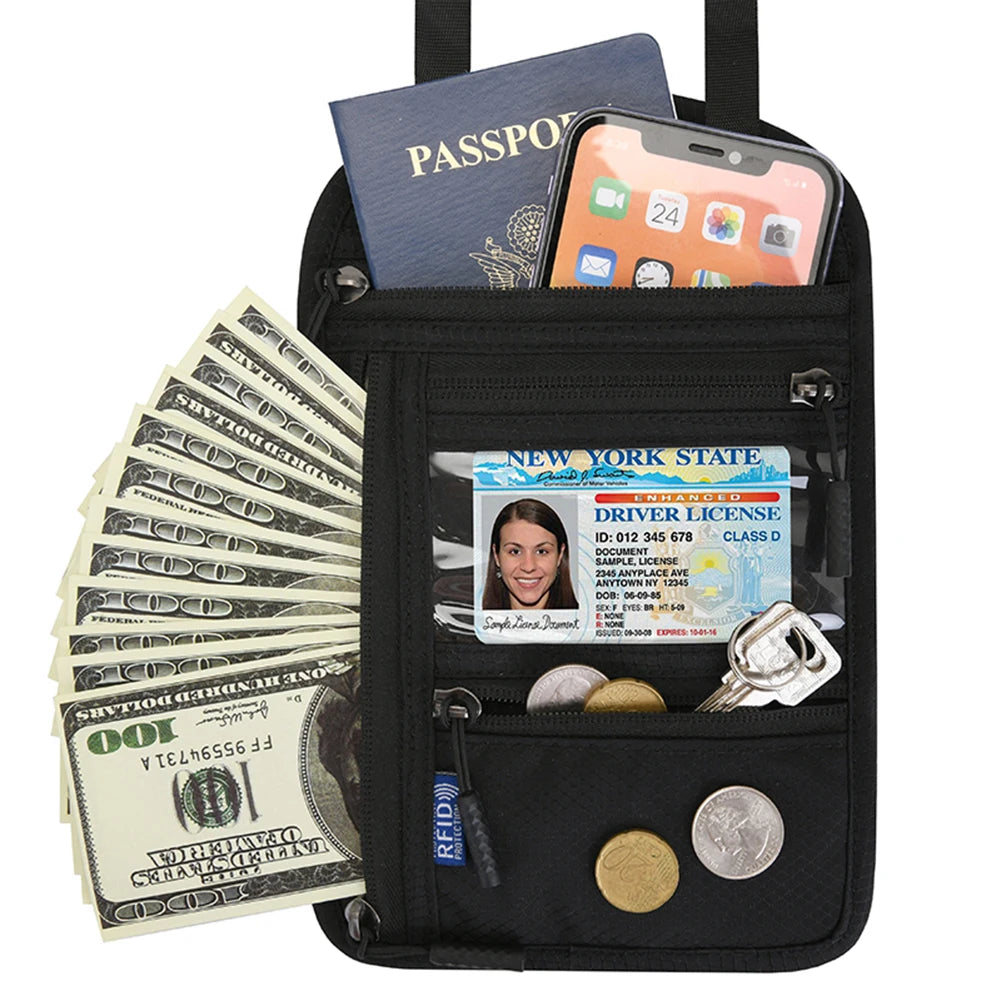 Passport cover rfid credit card holder wallet