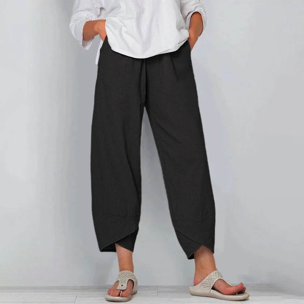 Vintage cotton and linen loose harem pants