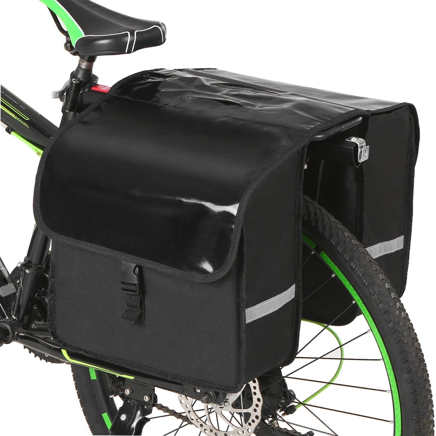 Cycling double side rear rack