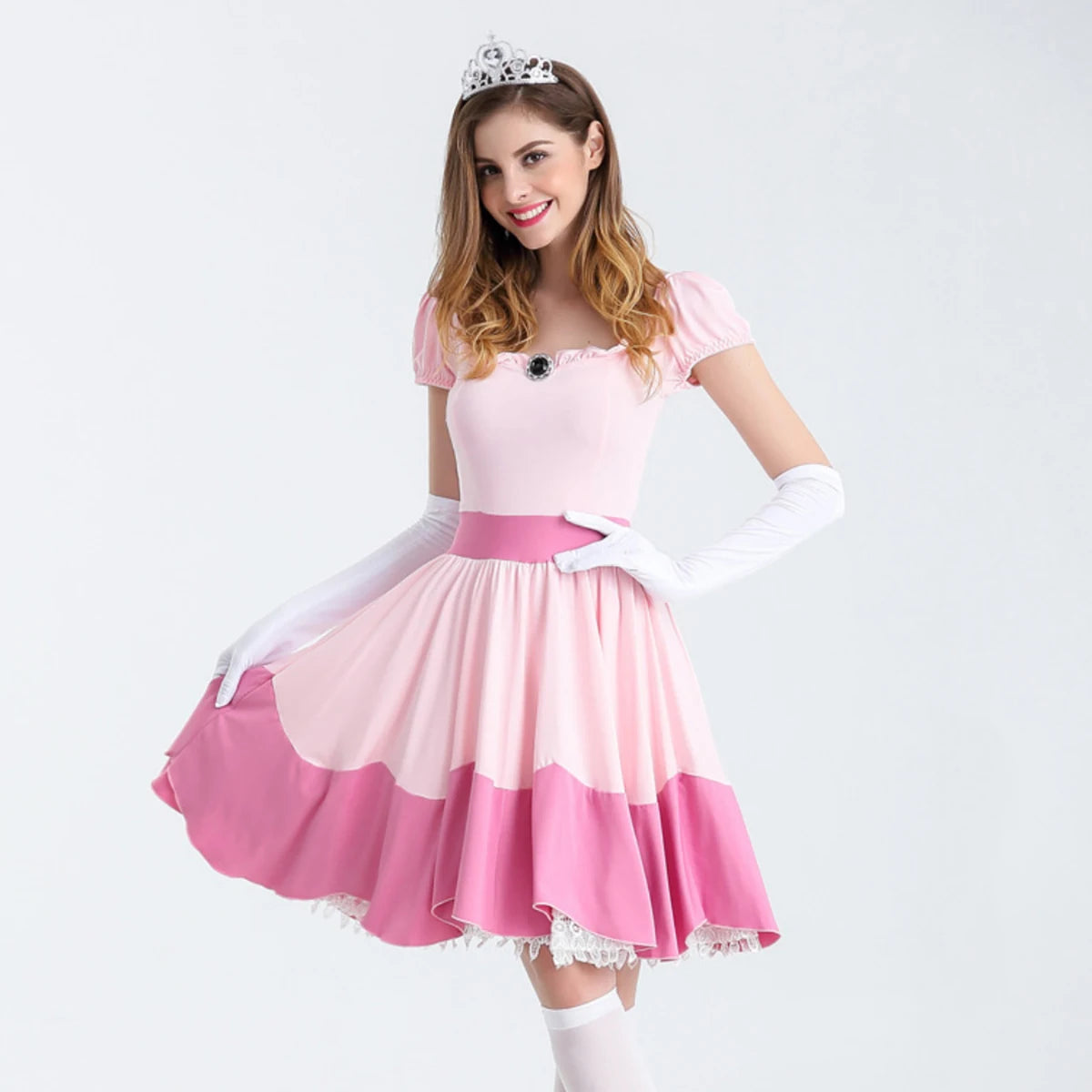 Fancy Cinderella Elsa Cosplay Halloween Dress
