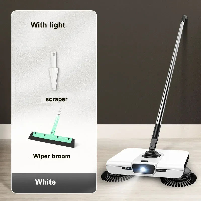 Broom robot vacuum cleaner