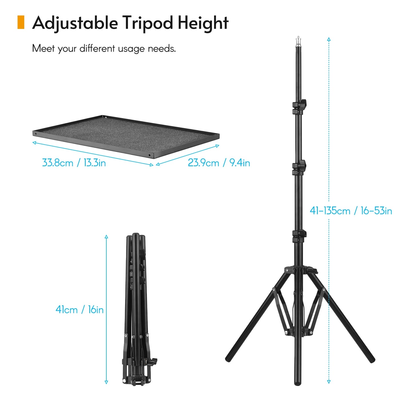 Universal laptop projector tripod stand & holder