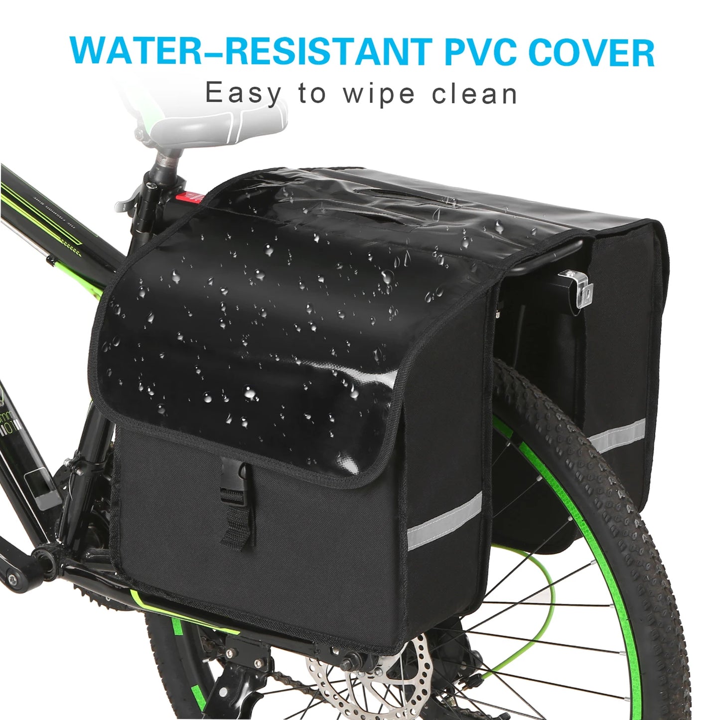 Cycling double side rear rack