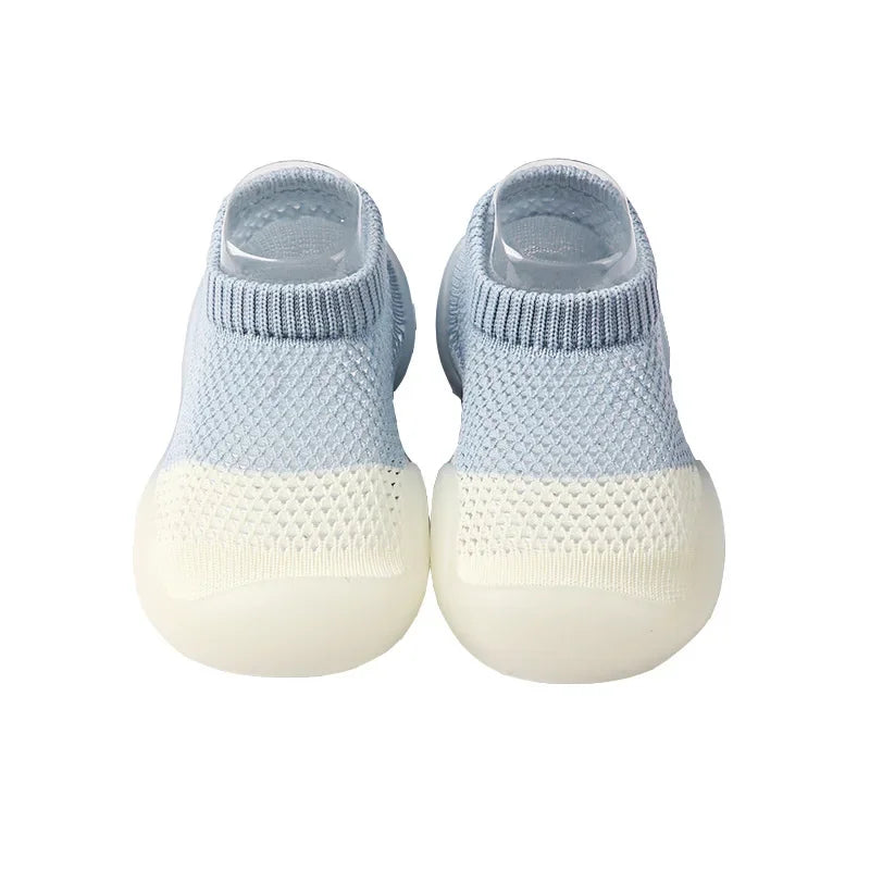 Unisex toddler soft sole knit booties