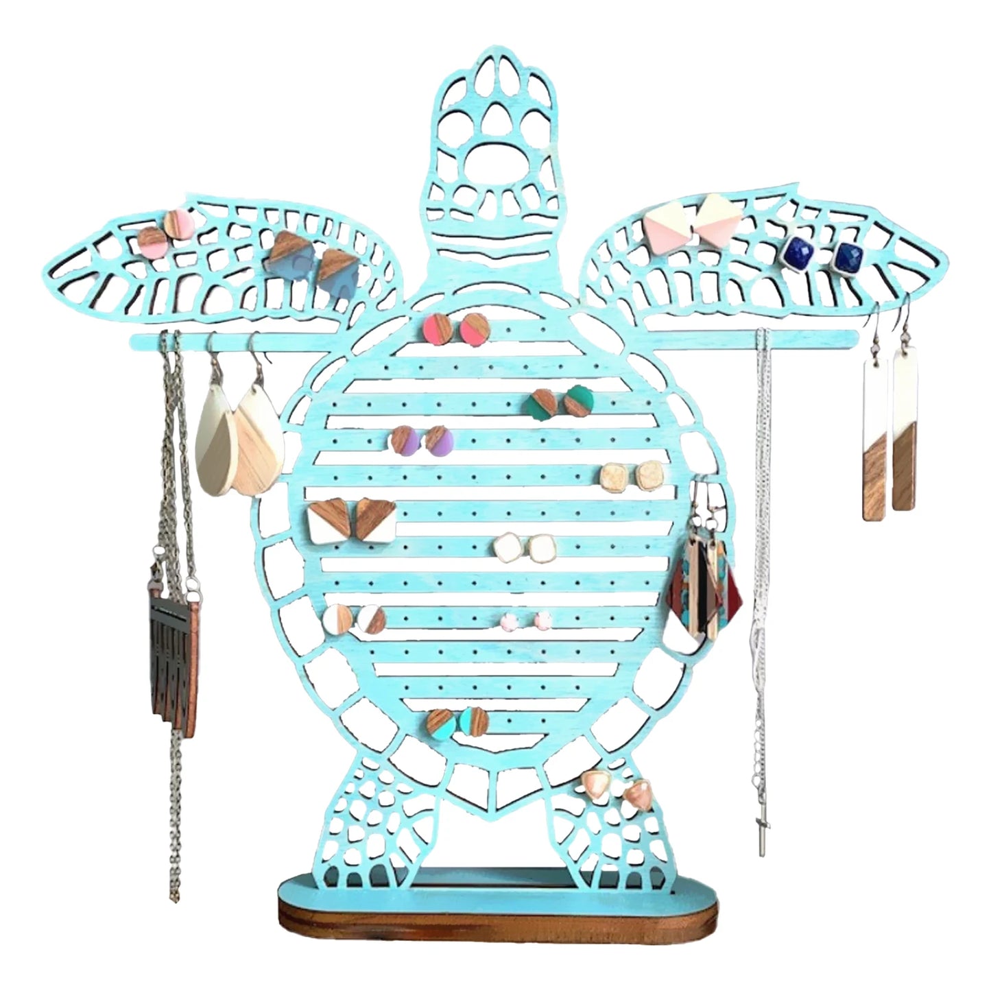 Sea turtle earring display organizer