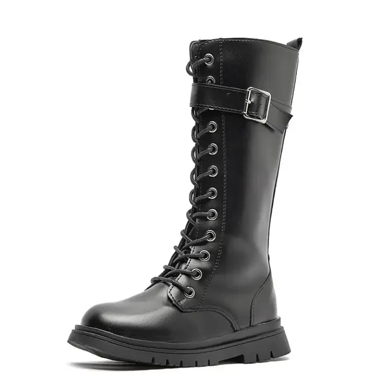 Girls knee-high martin boots
