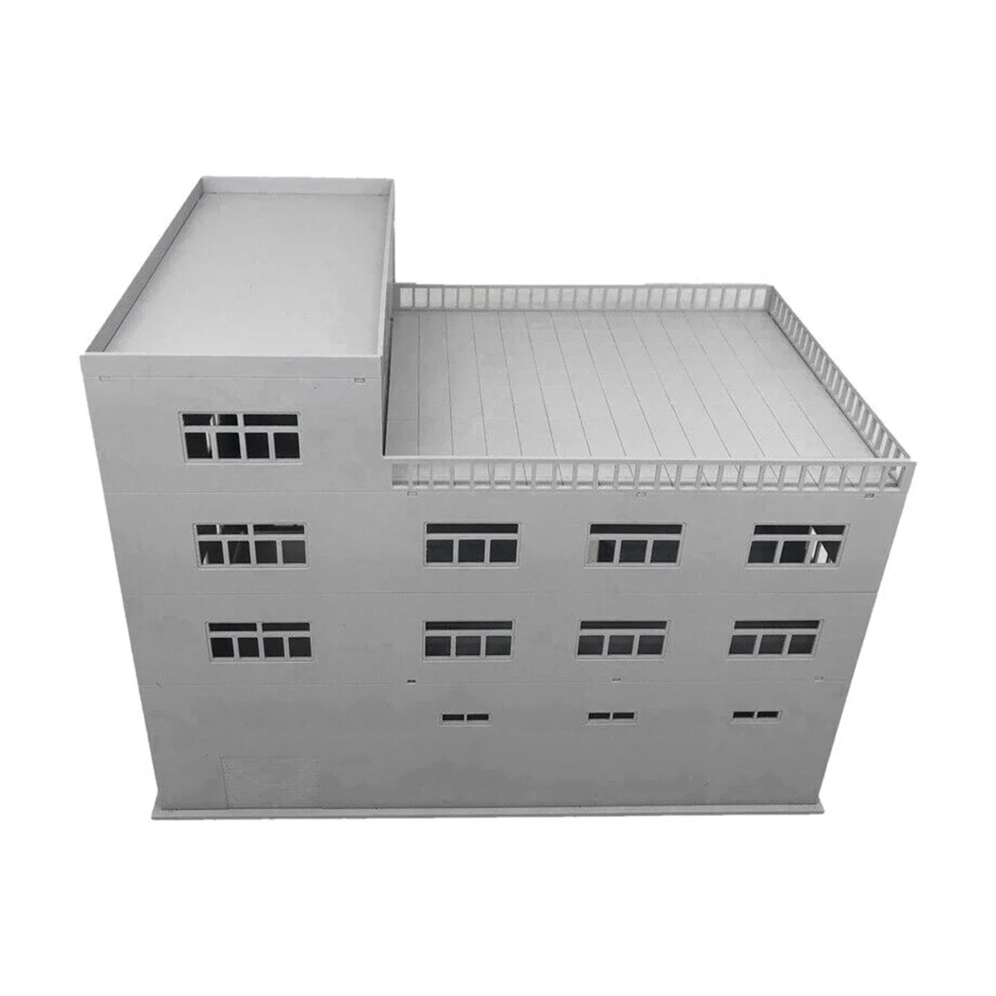 Railroad scenery 3-stall truck building model