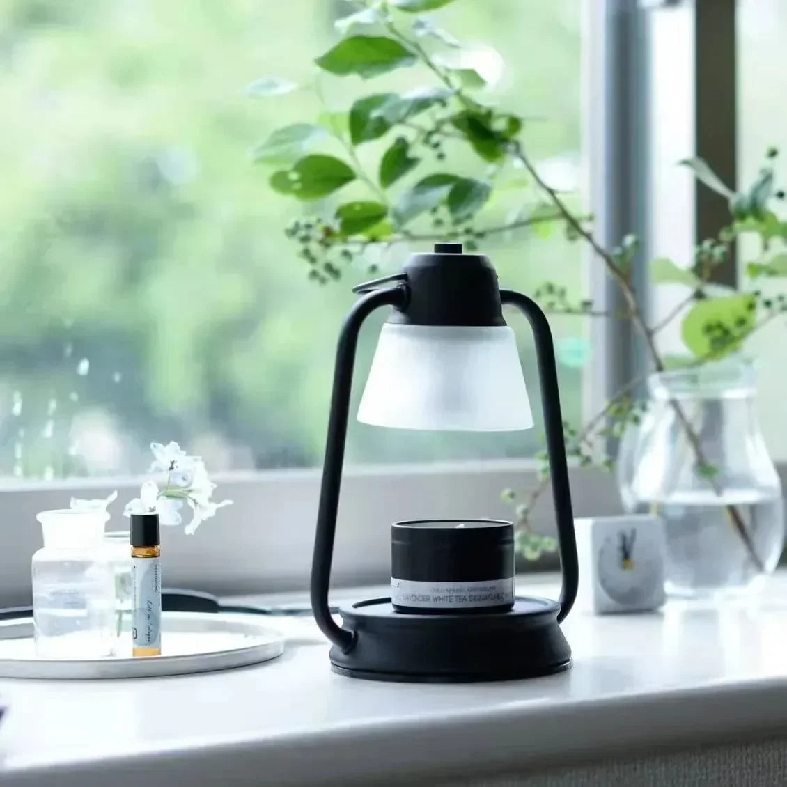 Creative bedroom flameless aroma melting candle lamp