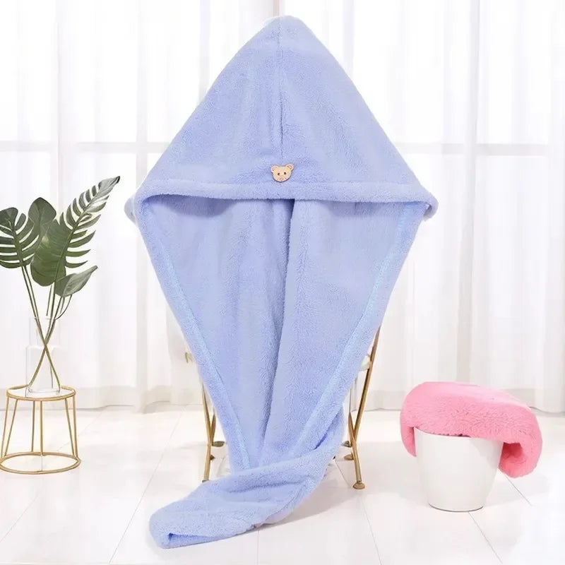 Absorbent quick dry wipe hair towel
