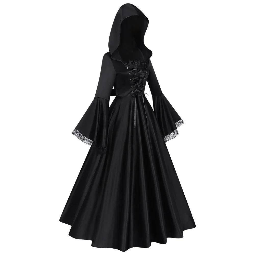 Halloween Gothic Hooded Dress