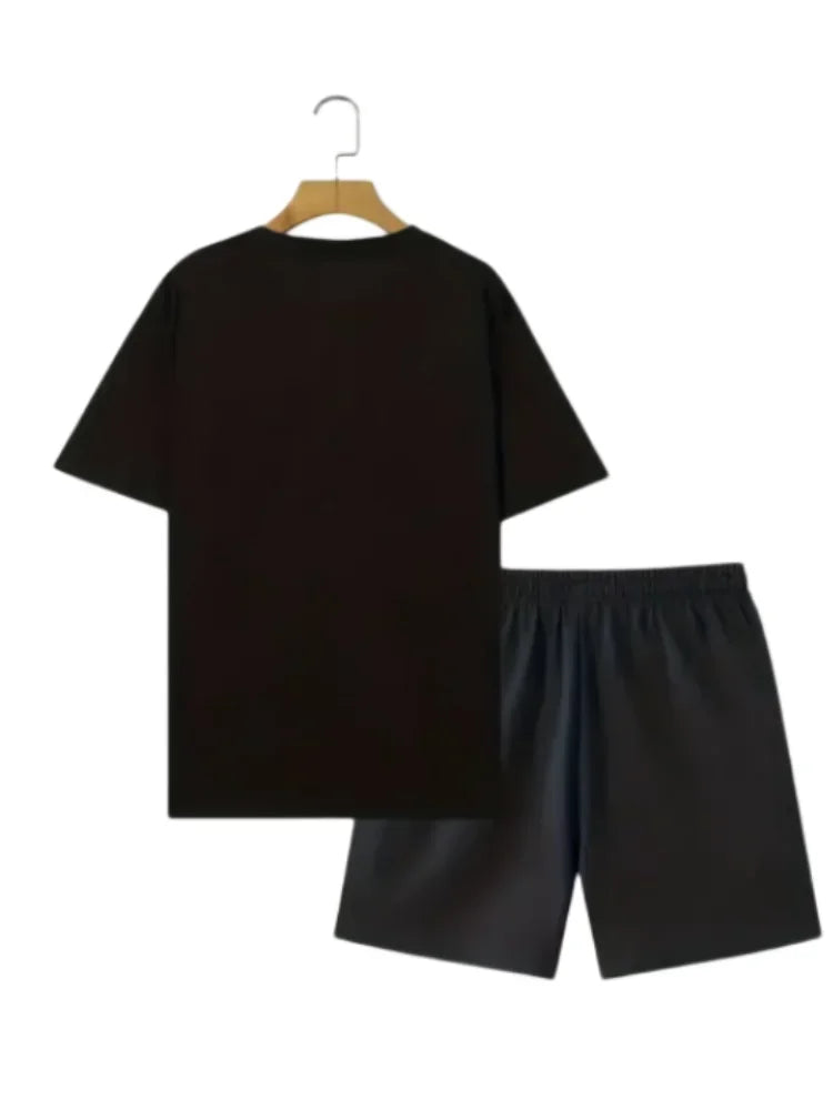 Fashion t-shirt shorts suit