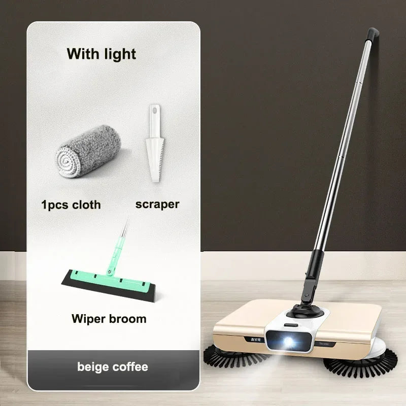 Broom robot vacuum cleaner