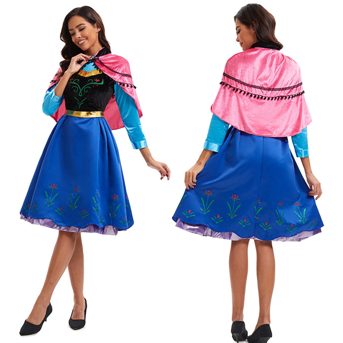 Fancy Cinderella Elsa Cosplay Halloween Dress