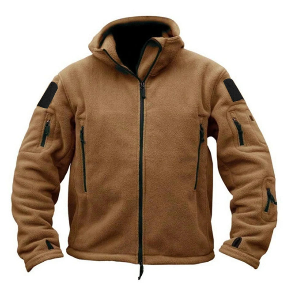 Winter thermal fleece tactical jacket