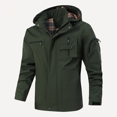 Breathable Windproof Zipper Long Sleeve Coat