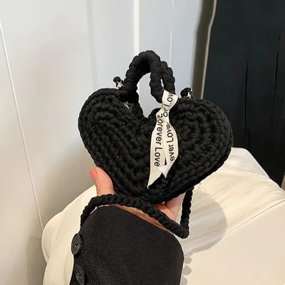 Handmade crochet small handbag