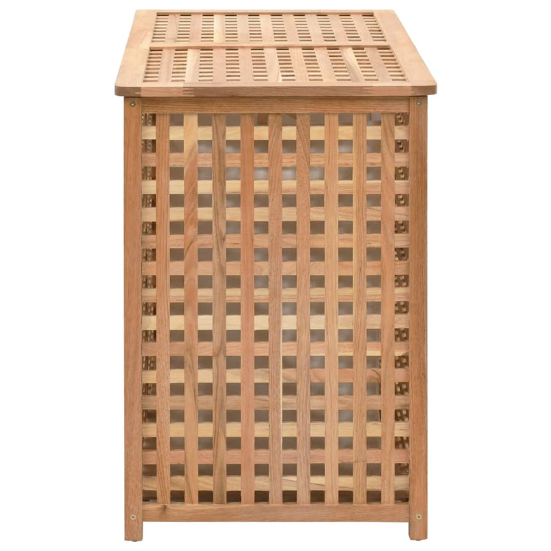 Laundry Bin 87.5x46x67 cm Solid Walnut Wood