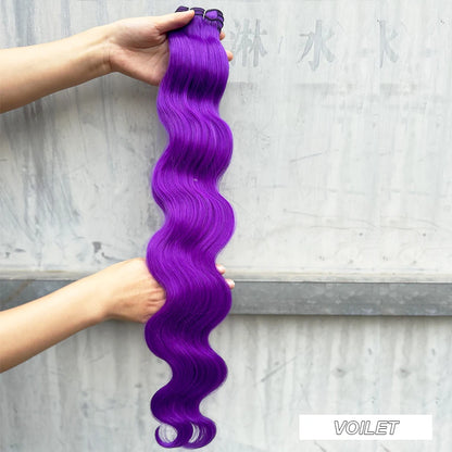 Synthetic high temperature soft hair extensions