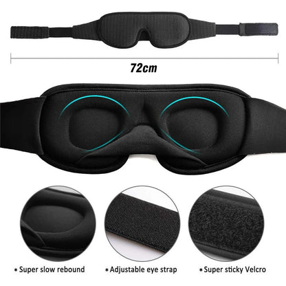 Soft 3d memory foam padded blindfold