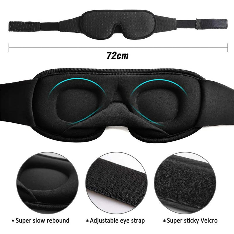 Soft 3D Memory Foam Padded Blindfold