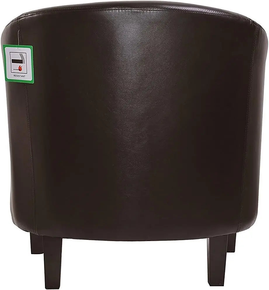 Relaxing pu leather tub chair