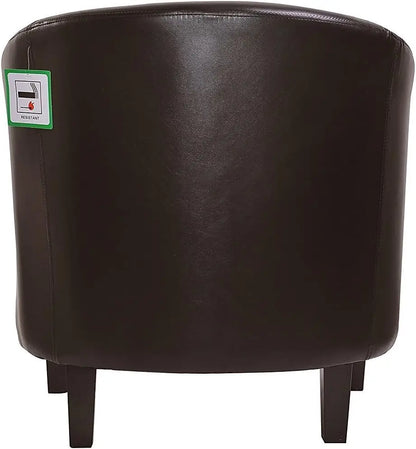 Relaxing pu leather tub chair