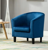 Velevt Fabric Tub Chair