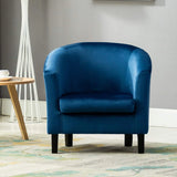 Velevt Fabric Tub Chair