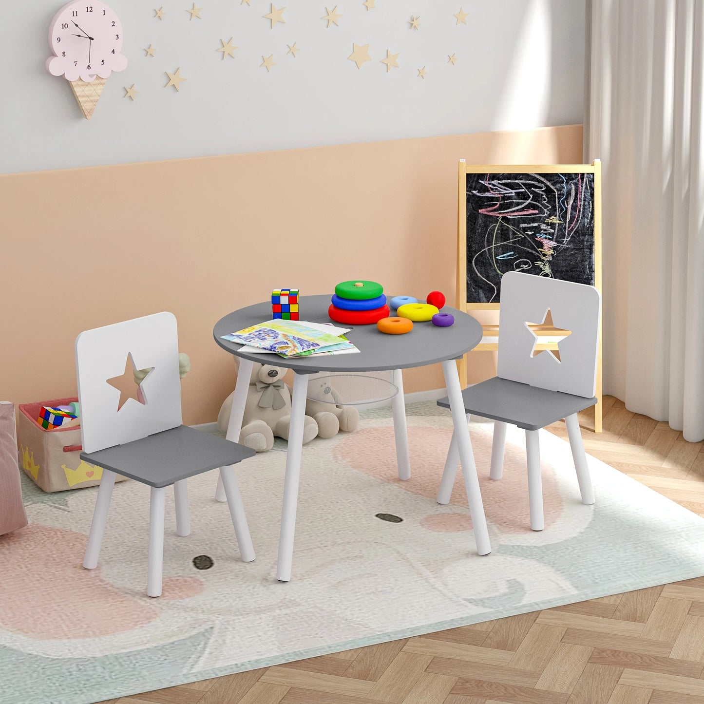 Children's table & 2 chairs set