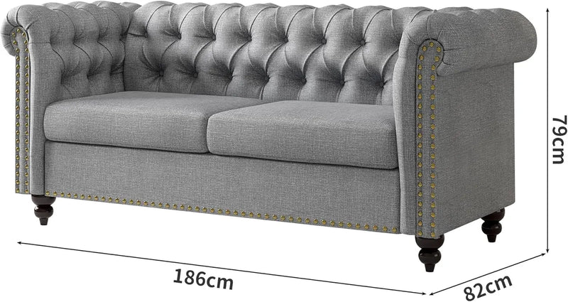 Large Button Back Sofa