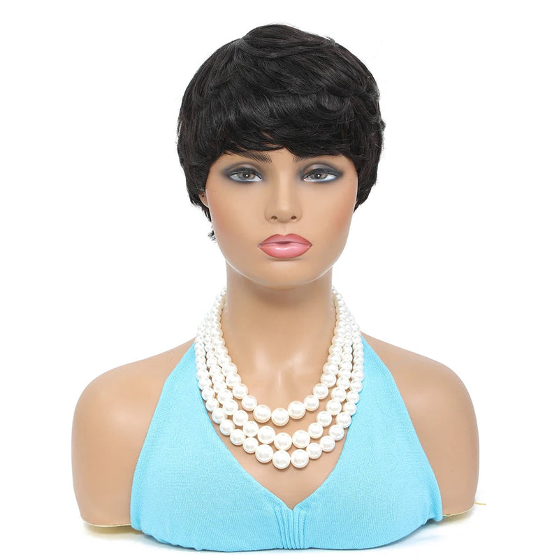 Brazilian Remy Hair Pixie Cut Wig