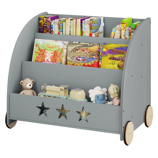 Children's Wheels Storage Bookshelf