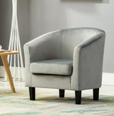 Velevt Fabric Tub Chair