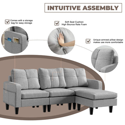 Modern fabric sofa bed