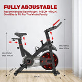 Ergometer Adjustable Magnetic Resistance  Exercise Bicycle