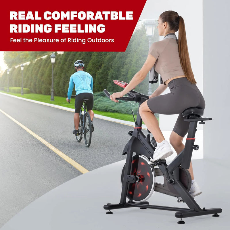Ergometer Adjustable Magnetic Resistance  Exercise Bicycle