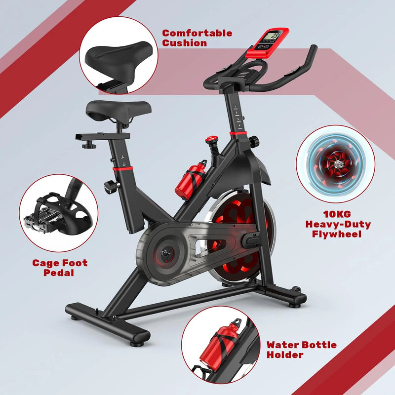 Ergometer Adjustable Magnetic Resistance  Exercise Bicycle