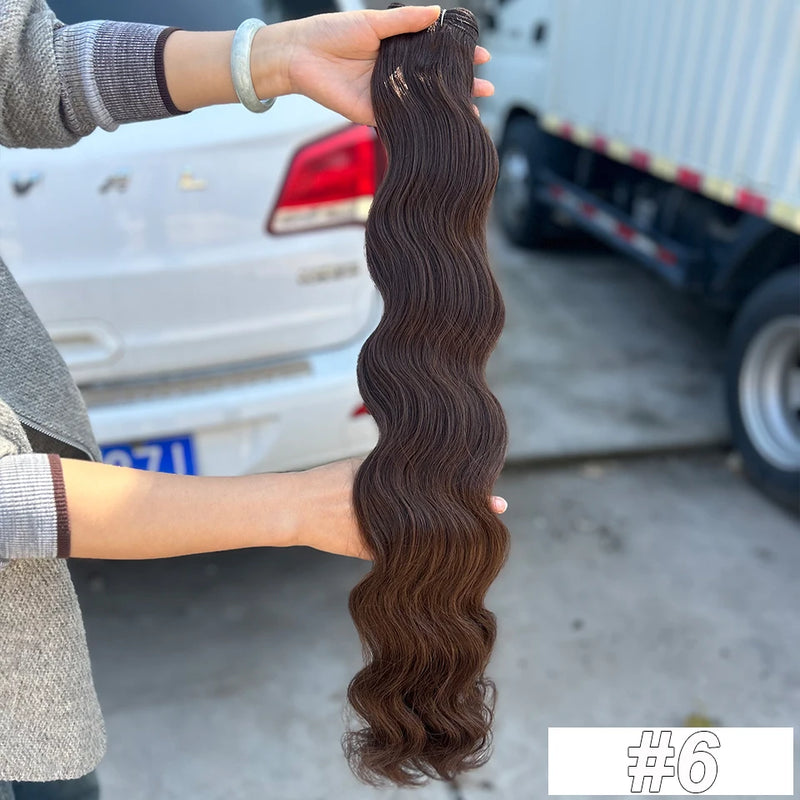 Synthetic High Temperature Soft Hair Extensions
