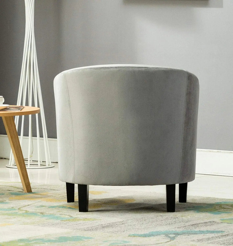 Velevt Fabric Tub Chair