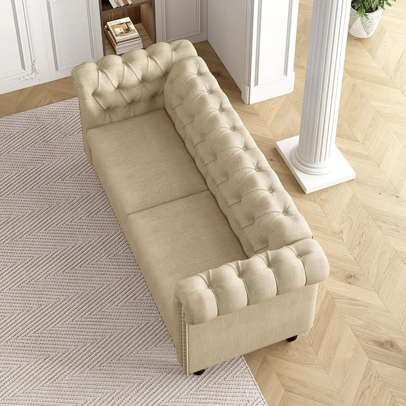 Large Button Back Sofa