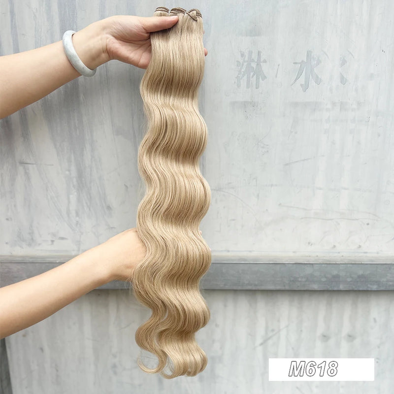 Synthetic High Temperature Soft Hair Extensions