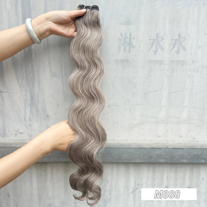 Synthetic high temperature soft hair extensions