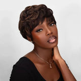 Brazilian Remy Hair Pixie Cut Wig