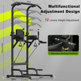 Multi Function Power Tower Push Up Workout Bar