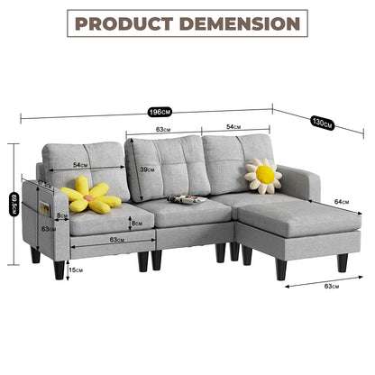 Modern fabric sofa bed