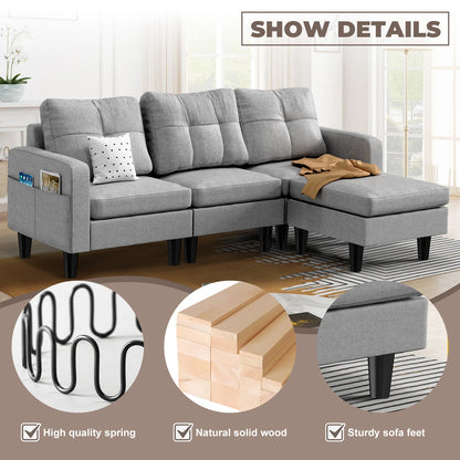 Modern fabric sofa bed