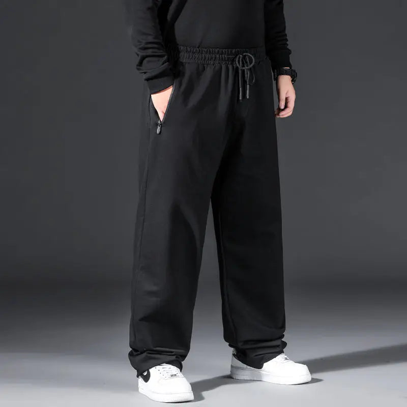 Men's Warm Plush Casual Cargo Pants