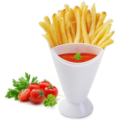 2 in 1  French Fries Cup Holder