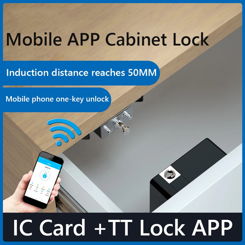 Bluetooth Invisible Cabinet RFID Sensor Lock