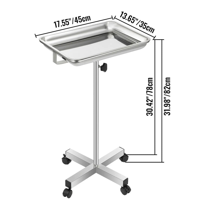32-51 Inch Mayo Stand with Adjustable Height